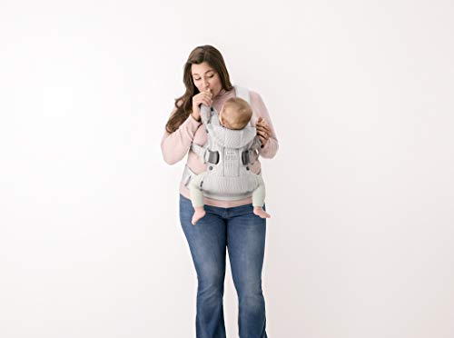 Ergonomic Baby Carrier With Breathable Mesh For 0-36 Months Adjustable Size Lightweight And Machine Washable