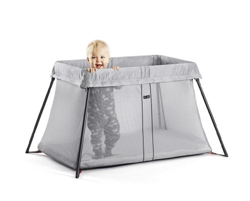 Travel Crib Light Portable Baby Crib With Easy Setup And Airy Design Removable Mattress