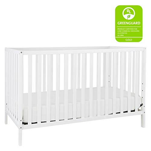 White 4in1 Convertible Crib With Greenguard Gold Certification For Safe Sleep And Growth