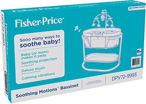 Fisher Price Soothing Motions Bassinet With Dual Mode Lighting And Soothing Projection