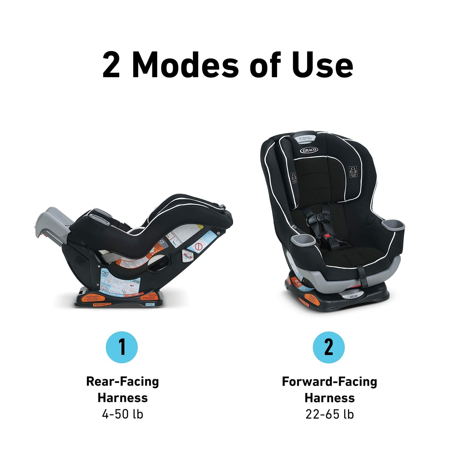 Extend2Fit Convertible Car Seat With Extra Legroom