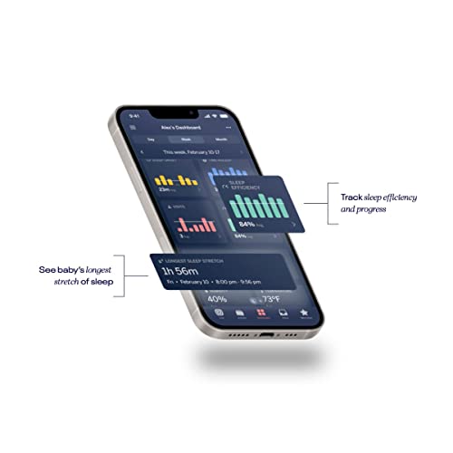 Smart Infant Sleep Monitor System With WiFi HD Camera Nightlight Night Vision And Flexible Stand