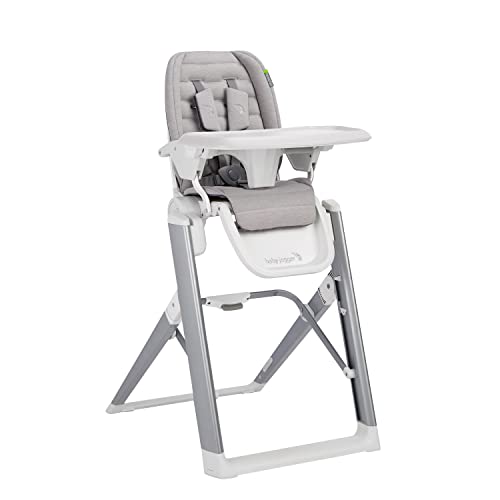 Compact Space Saving High Chair With 80 Percent Smaller Footprint Tray Clips And Easy Two Step Fold