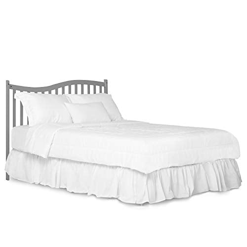 5-In-1 Convertible Crib In Steel Grey Finish Grows With Baby Converts To Toddler Bed Daybed And Full-Size Bed