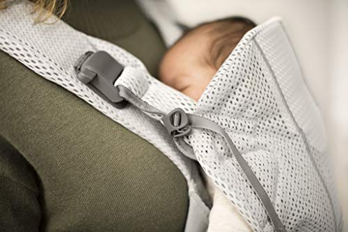 Ergonomic Baby Carrier With Breathable Mesh For 0-36 Months Adjustable Size Lightweight And Machine Washable