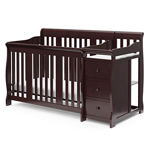 Storkcraft Portofino 5in1 Convertible Crib and Changer With 3 Drawers and Changing Pad