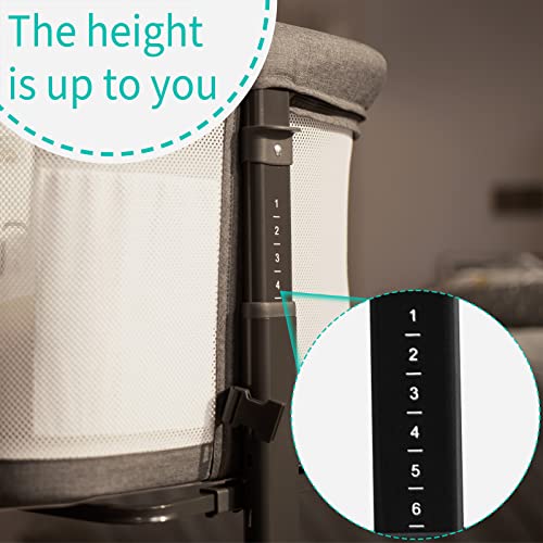 Bedside Bassinet With Breathable Mesh For Safe Co Sleeping