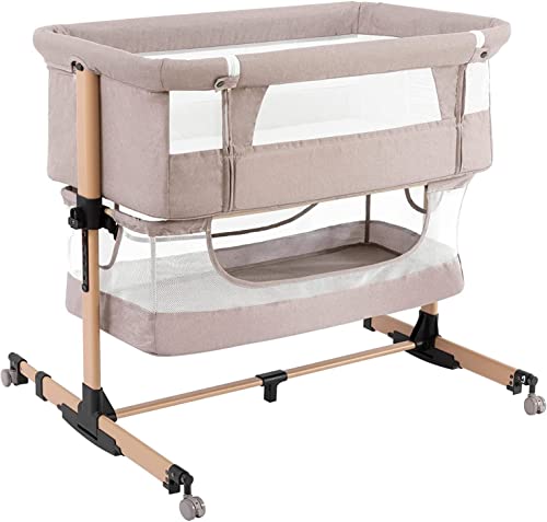 3 In 1 Baby Bassinet Bedside Crib Adjustable Portable Co Sleeper For Newborns Safe Comfortable