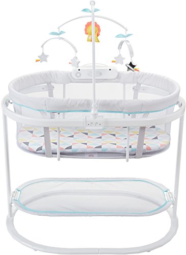 Fisher Price Soothing Motions Bassinet With Dual Mode Lighting And Soothing Projection
