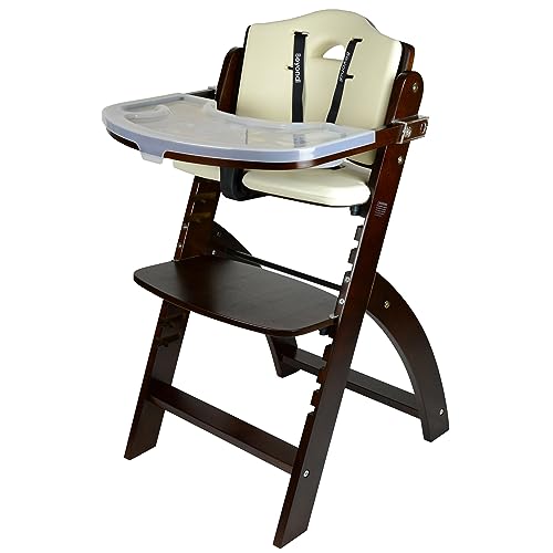 3 In 1 Adjustable Wooden High Chair With Removable Tray For Babies And Toddlers Everyday Use