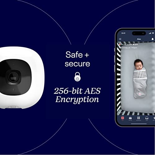 Smart Infant Sleep Monitor System With WiFi HD Camera Nightlight Night Vision And Flexible Stand