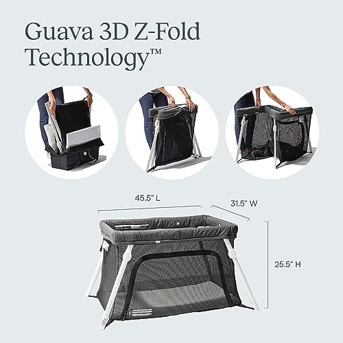 Portable Travel Crib With Lightweight Backpack Design And Certified Safe Foldable Play Yard Mattress