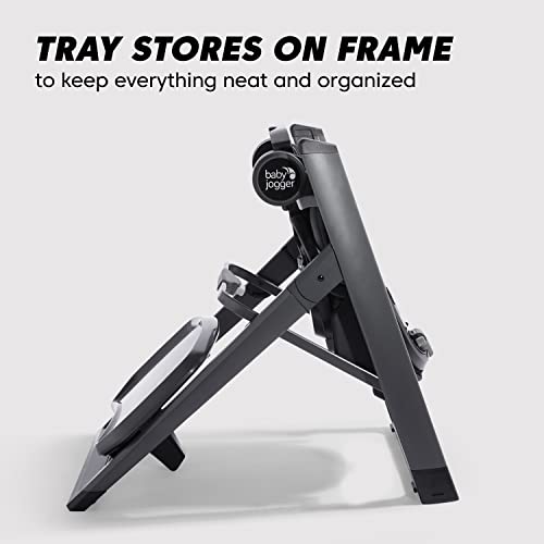 Compact Space Saving High Chair With 80 Percent Smaller Footprint Tray Clips And Easy Two Step Fold