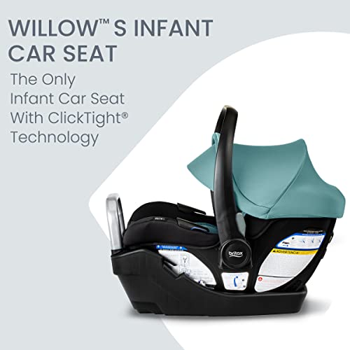 Britax Infant Car Seat With Alpine Base And ClickTight Installation For Safe Rear Facing Travel