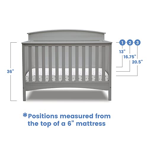 Solid Panel 4 In 1 Convertible Baby Crib For Nursery Converts To Toddler Bed Daybed And Full Bed