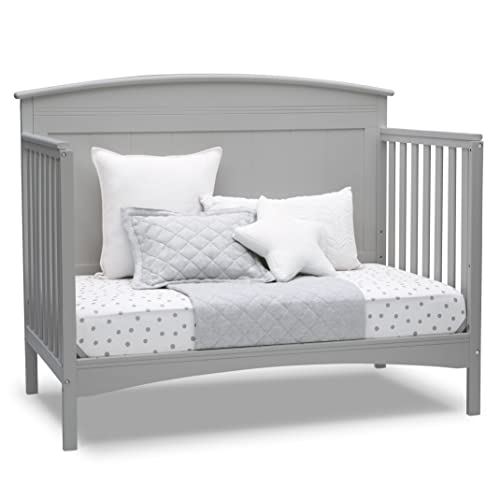 Solid Panel 4 In 1 Convertible Baby Crib For Nursery Converts To Toddler Bed Daybed And Full Bed