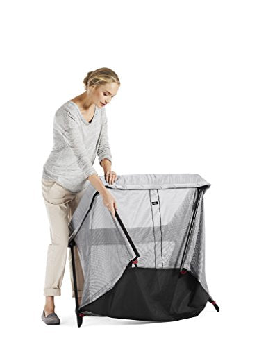 Travel Crib Light Portable Baby Crib With Easy Setup And Airy Design Removable Mattress
