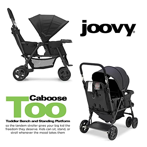 Versatile Sit And Stand Double Stroller With Universal Car Seat Adapter And 3 Way Reclining Seats