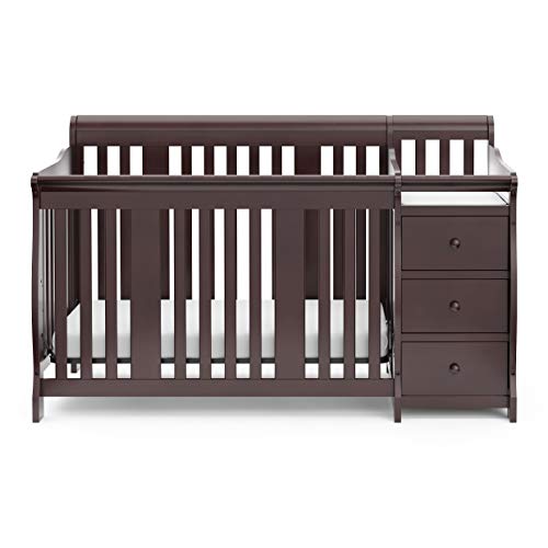 Storkcraft Portofino 5in1 Convertible Crib and Changer With 3 Drawers and Changing Pad