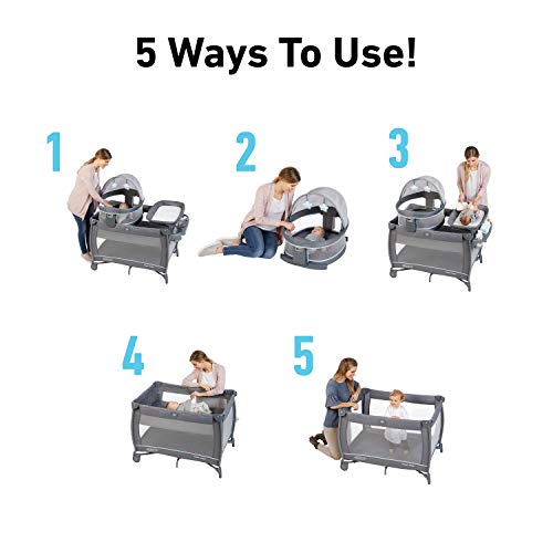 Graco Portable Travel Playard With Compact Fold And Carry Bag For On The Go Baby Sleep