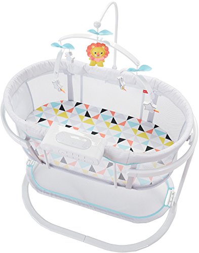 Fisher Price Soothing Motions Bassinet With Dual Mode Lighting And Soothing Projection