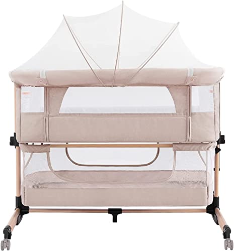 3 In 1 Baby Bassinet Bedside Crib Adjustable Portable Co Sleeper For Newborns Safe Comfortable