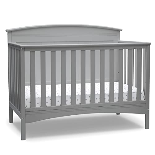 Solid Panel 4 In 1 Convertible Baby Crib For Nursery Converts To Toddler Bed Daybed And Full Bed