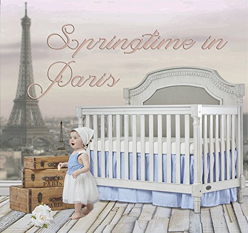 Evolur Julienne 5 in 1 Convertible Crib With Kiln Dried Hardwood Frame And Timeless French Country Craftsmanship