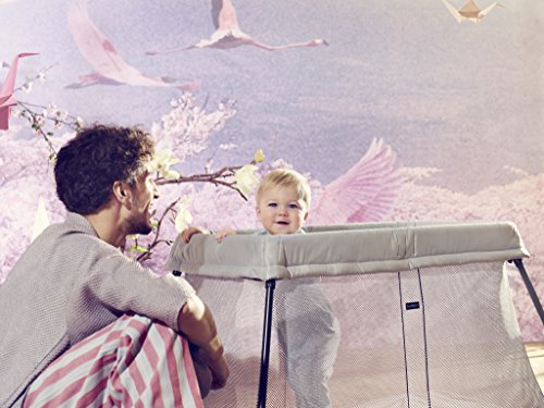 Travel Crib Light Portable Baby Crib With Easy Setup And Airy Design Removable Mattress