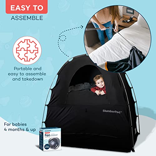 Portable Blackout Sleep Pod With Built In Fan For Baby Travel Crib And Pack N Play