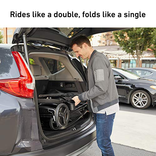 Graco Ready2Grow LX 2.0 Double Stroller With Bench Seat And Standing Platform For Easy Fold