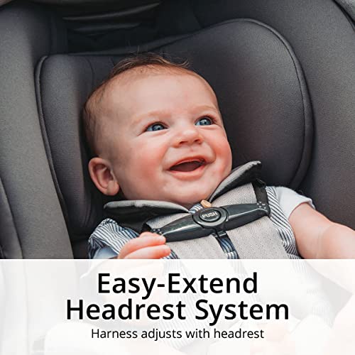 Easy Install Infant Car Seat With Zip Privacy Shield And ClearTex Fabric For 4 To 35 Lbs Babies Rear Facing