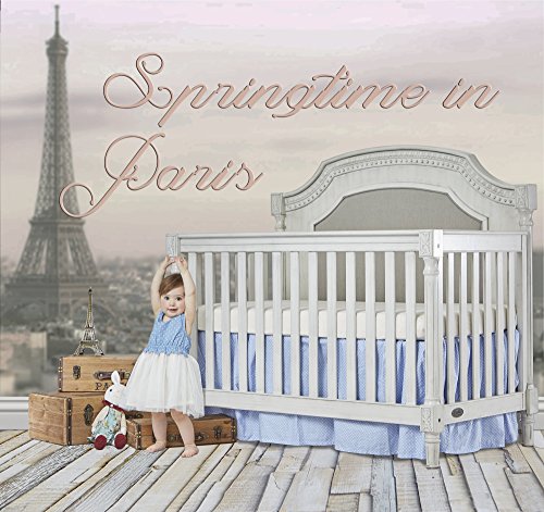 Evolur Julienne 5 in 1 Convertible Crib With Kiln Dried Hardwood Frame And Timeless French Country Craftsmanship