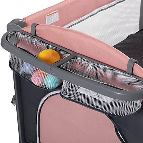 Multifunctional Baby Crib With Mattress And Bedside Sleeper Portable Foldable Bassinet For Newborns