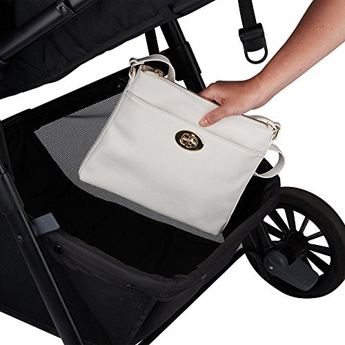 Evenflo Pivot Modular Travel System With LiteMax Infant Car Seat And Anti Rebound Bar For Safe Rear Facing Travel