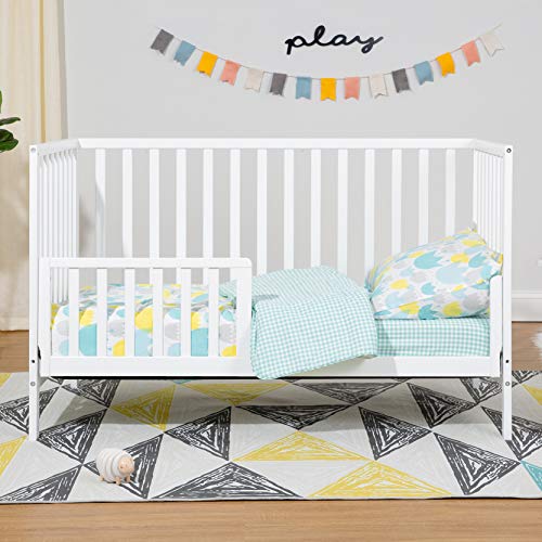 White 4in1 Convertible Crib With Greenguard Gold Certification For Safe Sleep And Growth