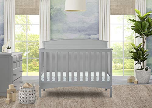 Solid Panel 4 In 1 Convertible Baby Crib For Nursery Converts To Toddler Bed Daybed And Full Bed