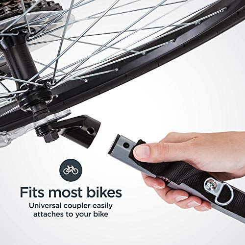 Tow Behind Child Bike Trailer With Canopy And Double Seat For Two Riders 20 Inch Wheels Yellow