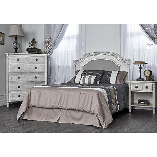 Evolur Julienne 5 in 1 Convertible Crib With Kiln Dried Hardwood Frame And Timeless French Country Craftsmanship