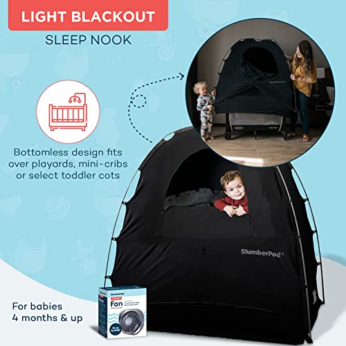 Portable Blackout Sleep Pod With Built In Fan For Baby Travel Crib And Pack N Play