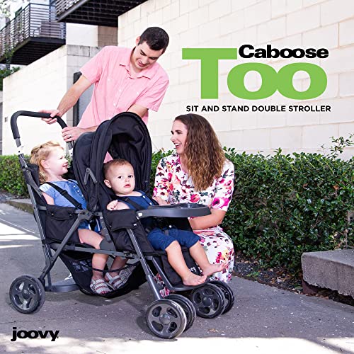 Versatile Sit And Stand Double Stroller With Universal Car Seat Adapter And 3 Way Reclining Seats