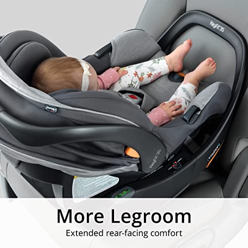 Easy Install Infant Car Seat With Zip Privacy Shield And ClearTex Fabric For 4 To 35 Lbs Babies Rear Facing
