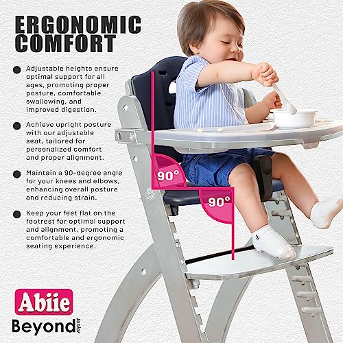 Abiie Beyond Junior Convertible High Chair 3In1 Portable
