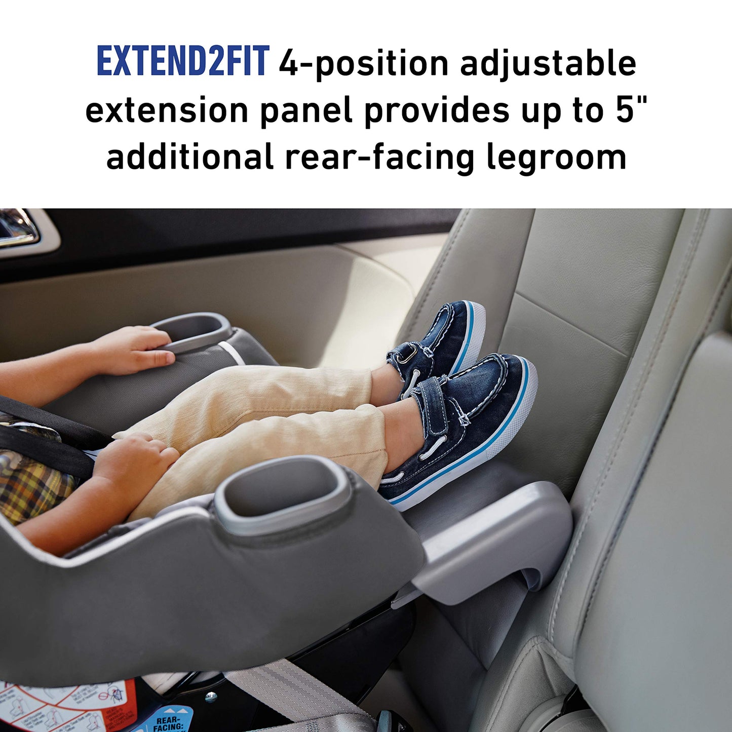 Extend2Fit Convertible Car Seat With Extra Legroom