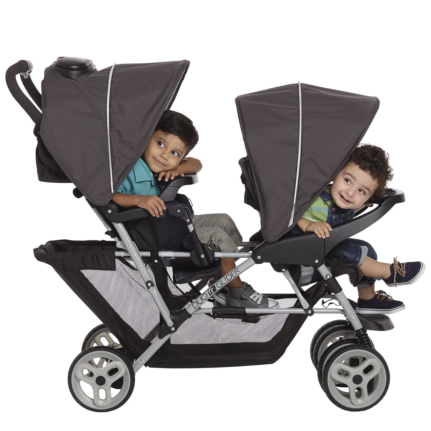 Graco DuoGlider Click Connect Double Stroller With Two Seats And One Hand Standing Fold
